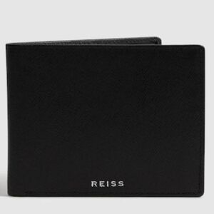 REISS Cabot Leather Wallet, Colour Black, Retail Price $80.00 USD